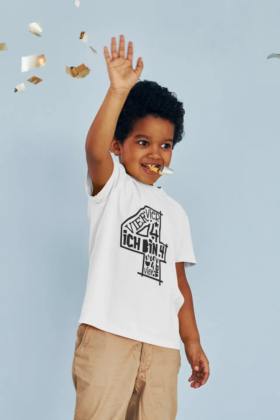 Eco-friendly Kinder T-Shirt aus Baumwolle Geburtstag 1 - 9 Jahre, S-XL