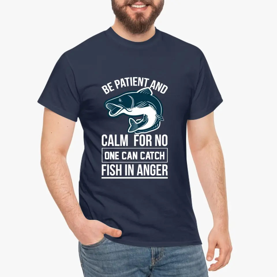 Eco-friendly Herren T-Shirt aus Baumwolle, Fischen & Fische, S-2XL
