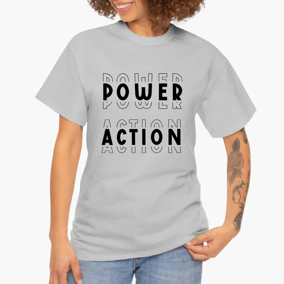 Eco-friendly Damen T-Shirt aus Baumwolle mit Typographie, S-2XL
