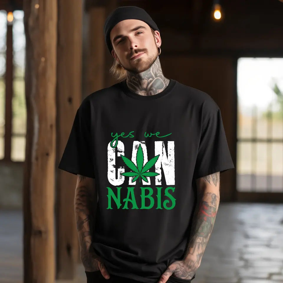 Eco-friendly Herren T-Shirt aus Baumwolle, Cannabis, S - 2XL