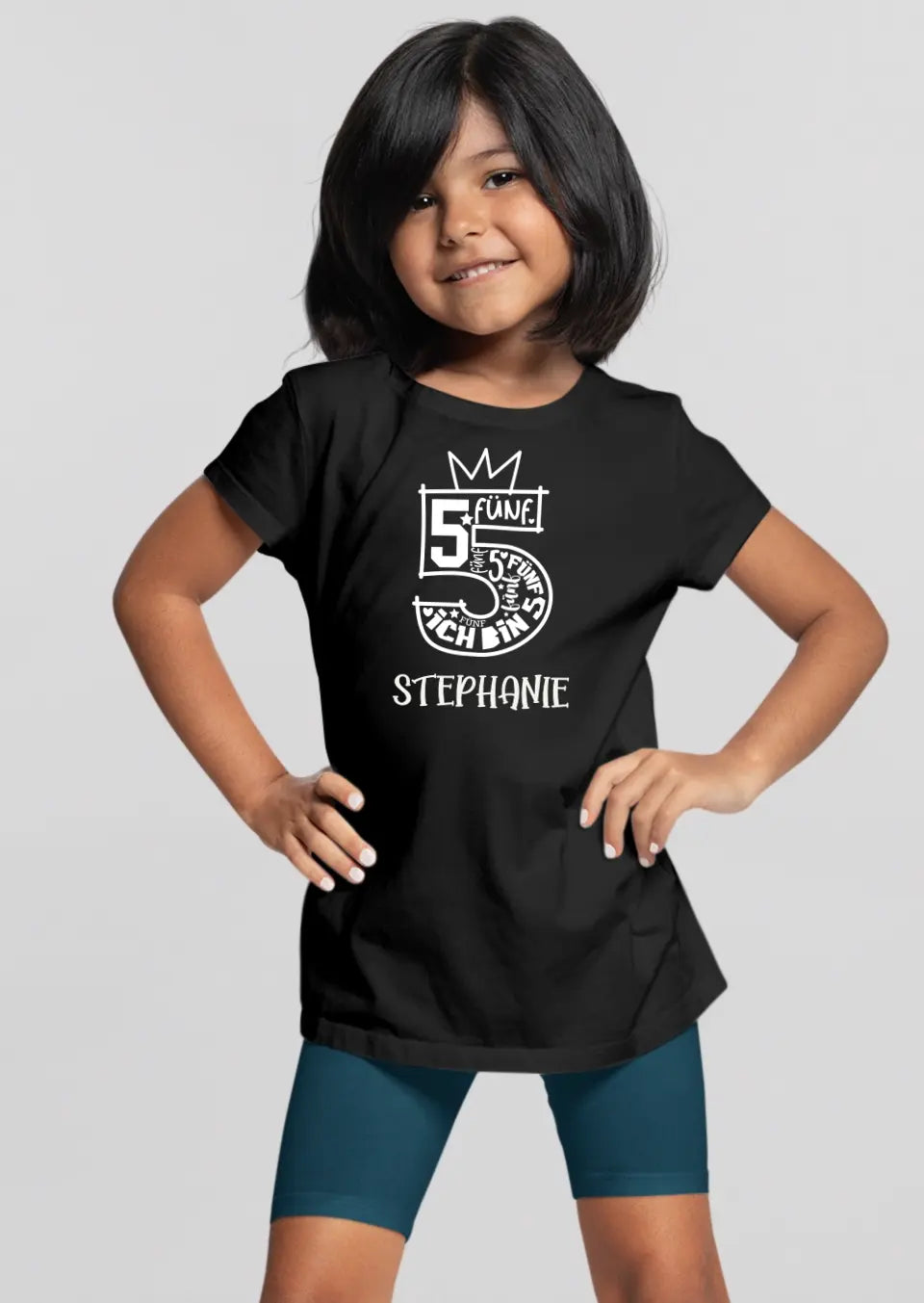 Eco-friendly Kinder T-Shirt aus Baumwolle, Geburtstag 1 - 9 Jahre, S-XL