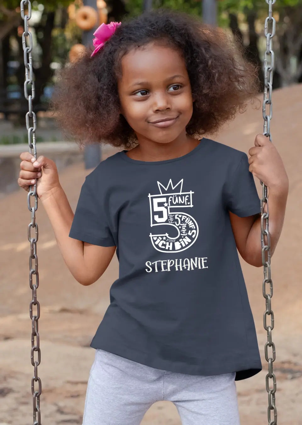 Eco-friendly Kinder T-Shirt aus Baumwolle, Geburtstag 1 - 9 Jahre, S-XL