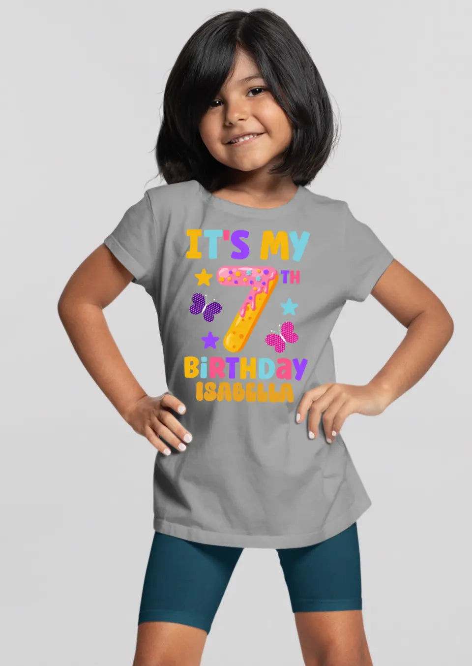 Eco-friendly Kinder T-Shirt aus Baumwolle, 1. - 9. Geburtstag, S-XL