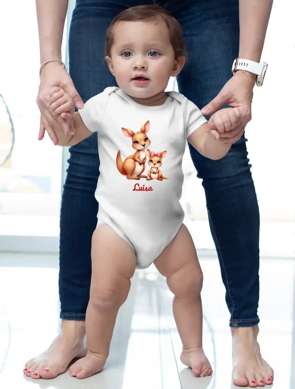 Eco-friendly Baby Bodysuit, kurz, aus 100 % Baumwolle, Mama and Baby NB-18 M