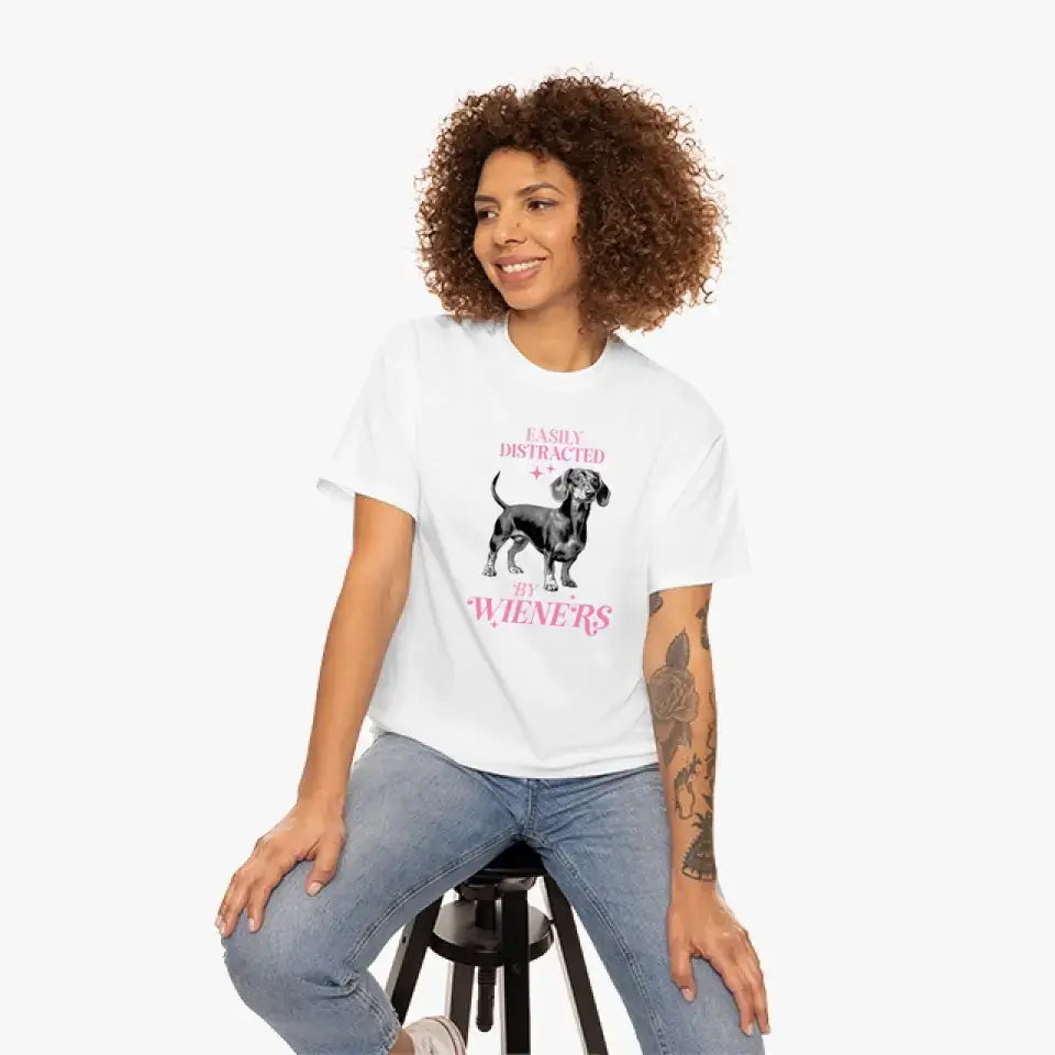Eco-friendly Damen T-Shirt aus Baumwolle, Retro Hunde, S-2XL